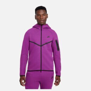 Nike Tech Fleece Zip Up Bold Berry Hoodie Men's Size LG Brand NWOT